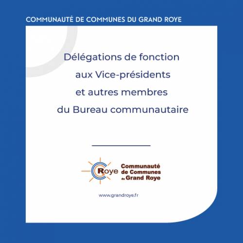 Délégations de fonction aux Vice-présidents et autres membres de Bureau communautaire